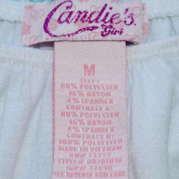 Candie's Crochet Short Sleeve Top in Turquoise - Medium - Picture 7 of 8